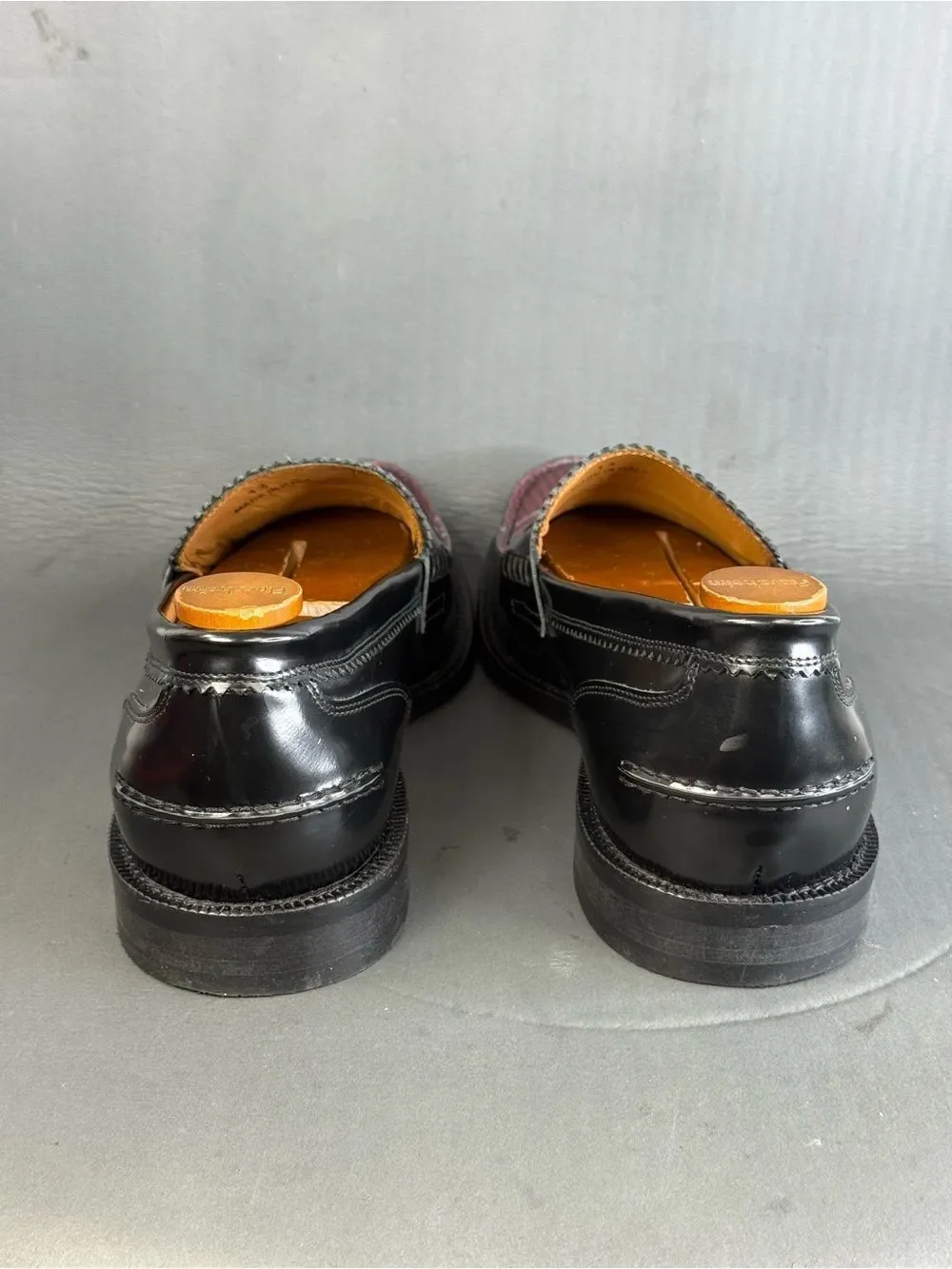 Paul Fredrick Vero Cuoio made in Italy slip on leather loafers shoes men's 13